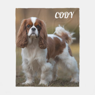 Hübsch Cavalier King Charles Personalisiert Blanke Fleecedecke