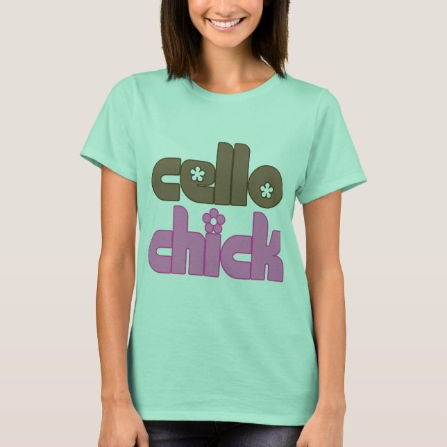 Hübsch Cello Chick T - Shirt (Vorderseite)