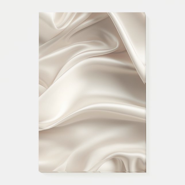 Hübsch Champagne Gold Romantische Imitats Satin We Post-it Klebezettel (Vorderseite)