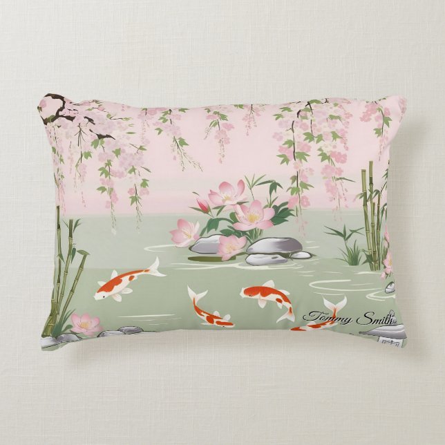 Hübsch Cherry Blossom Blumenarm Dekokissen (Vorderseite)