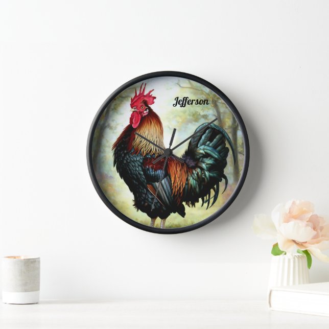 Hübsch Cochin Rooster Uhr (Zuhause)