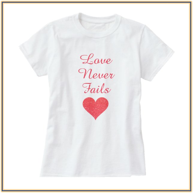Hübsch Coral Heart Liebe T - Shirt (Von Creator hochgeladen)