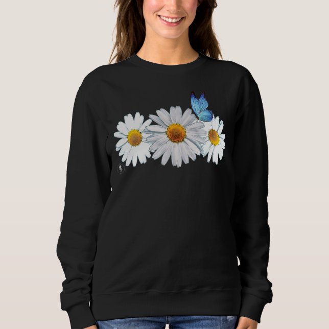 Hübsch Daisies Butterfly Sweatshirt (Vorderseite)