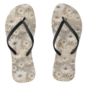 Hübsch Daisy Pattern Flip Flops