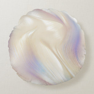 Hübsch Elegant Pearl Aqua Lila Rundgang Kunstgiess Rundes Kissen
