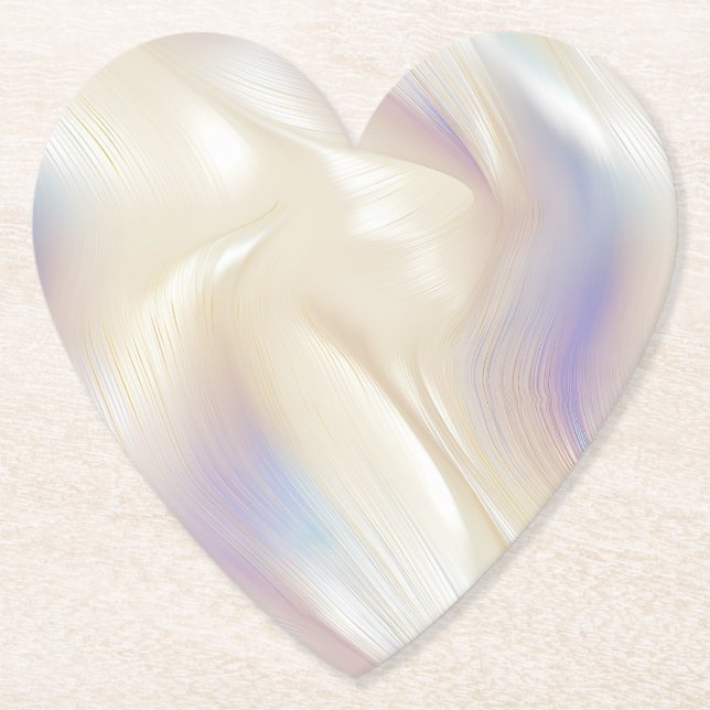 Hübsch Elegant Pearl Aqua Lila Rundgang Kunstgiess Untersetzer (Vorderseite)