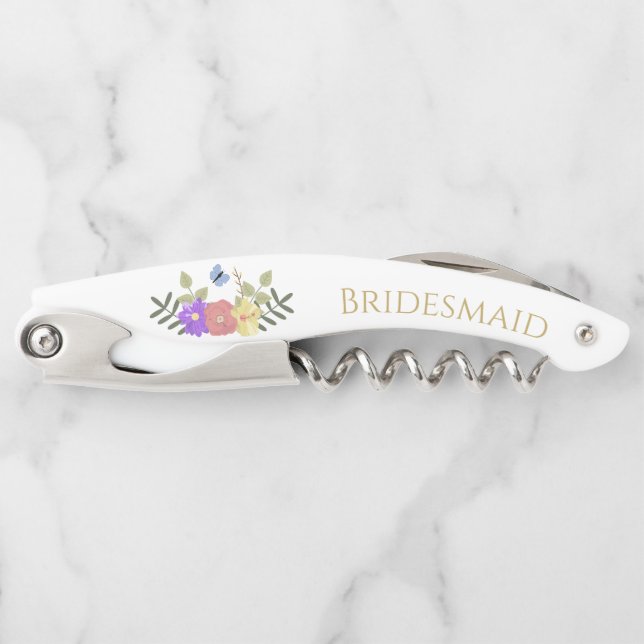 Hübsch Elegante Personalisierte Bräune Kellnermesser (Vorderseite)