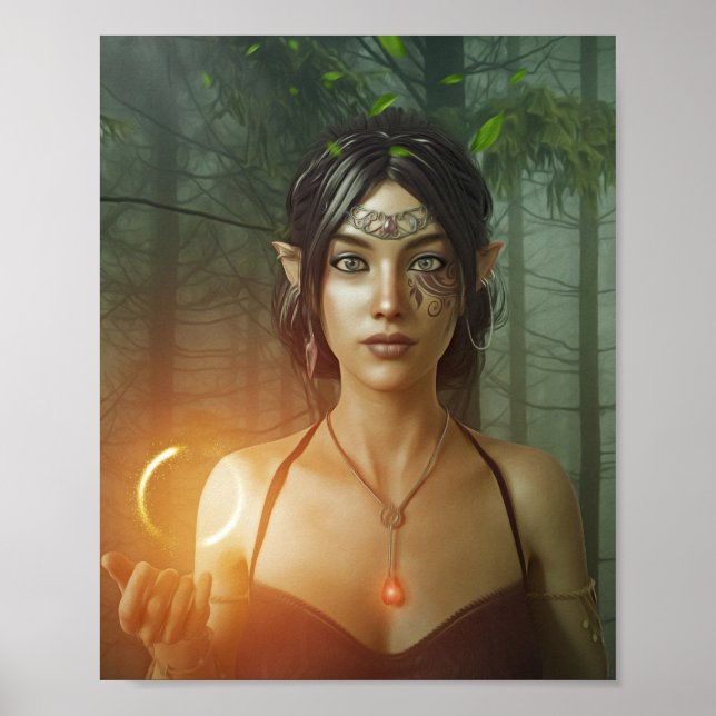 HÜBSCH ELF GIRL FANTASY POSTER (Vorne)