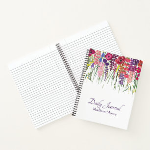 Hübsch English Floral Garden Illustration Journal/ Notizbuch