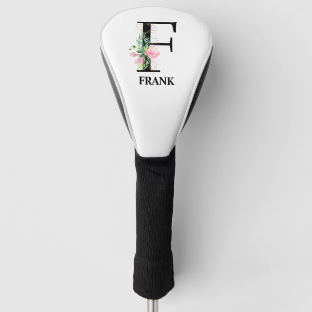 HÜBSCH F MIT MONOGRAMM GOLF HEADCOVER (Vorderseite)