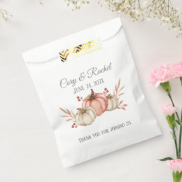 Hübsch Fall Pumpkin Bouquet Wedding Geschenktütchen