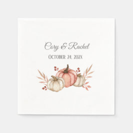 Hübsch Fall Pumpkin Bouquet Wedding Serviette