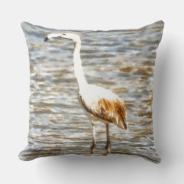 Hübsch Flamingo Fledgling Watercolor Kissen