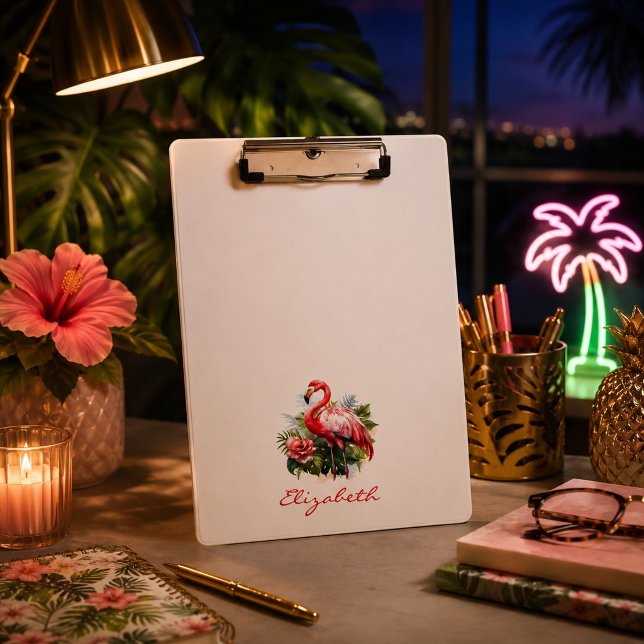 Hübsch Flamingo Klemmbrett (Von Creator hochgeladen)