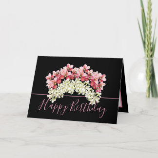 Hübsch Floral Bouquet Orchid Crown Blume Geburtsta Karte