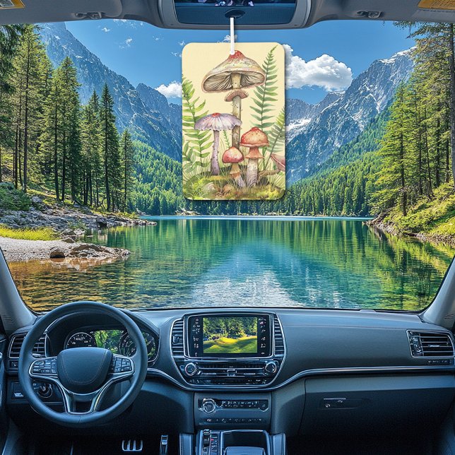 Hübsch Forest Mushrooms Ferns Autolufterfrischer (Von Creator hochgeladen)