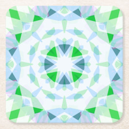 Hübsch Fun Boy's Blue Green Birthday Magic Star Rechteckiger Pappuntersetzer