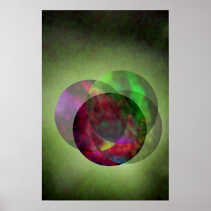 Hübsch Galaxy Green Poster