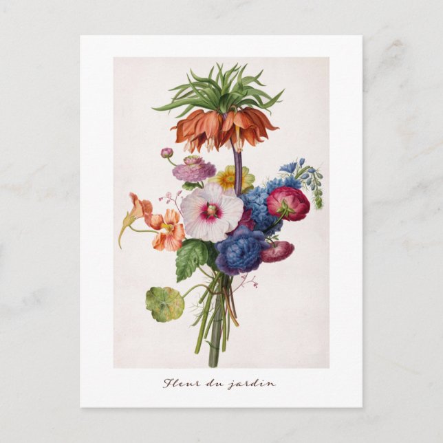Hübsch Garden Friendship Blume Floral Bouquet Postkarte (Vorderseite)