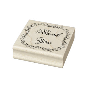 Hübsch Garden Kranz Vielen Dank Gummistempel