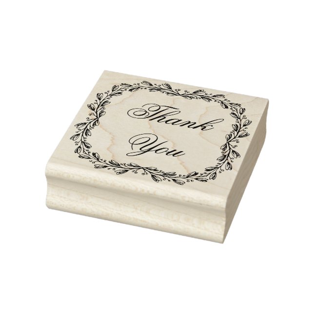 Hübsch Garden Kranz Vielen Dank Gummistempel (Stempel)