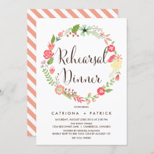 Hübsch Gartenkranz Probe Abendessen Einladung