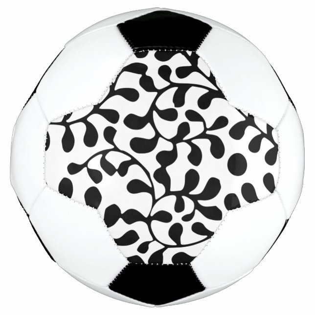 Hübsch Geblüht Schwarzweißdruck Fußball (Vorderseite)