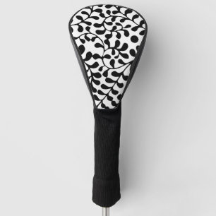 Hübsch Geblüht Schwarzweißdruck Golf Headcover