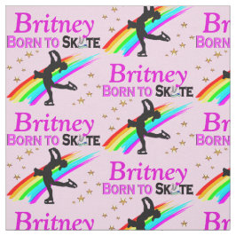 HÜBSCH GEBOREN ZU SKATE PERSONALISIERT FABRIC STOFF