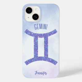 Hübsch Gemini Astrologie Signieren Personalisiert  Case-Mate iPhone 14 Hülle