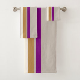 Hübsch gestreiftes HandtuchSet Badhandtuch Set