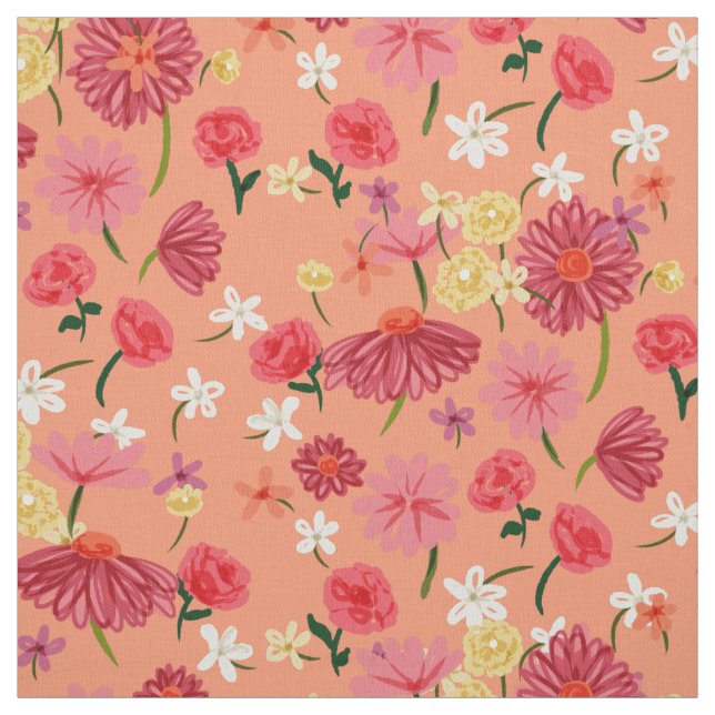 Hübsch gestrichene Petite-Blume Stoff (Muster)