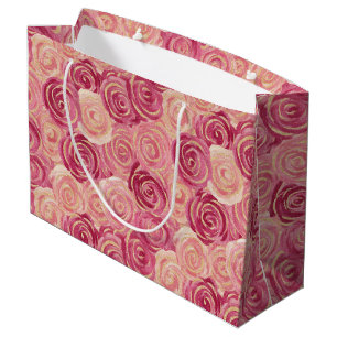 Hübsch gestrichene Rose drucken große Geschenktasc Geschenktüte