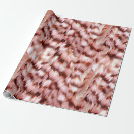 Hübsch Girl Rose Gold Zebra Glitzy Geschenkpapier