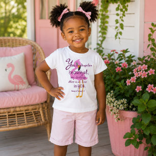 Hübsch Girl Tropical Flamingo Baby T-shirt