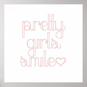 Hübsch Girls Smile Statement Poster