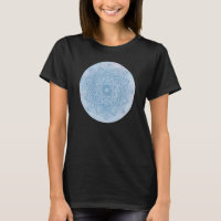 Hübsch Girly Blue Blume Zen Boho Lotus M