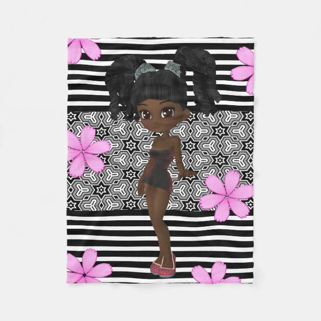 Hübsch & Girly Fleecedecke (Vorderseite)