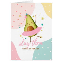 Hübsch Girly Kawaii Avocado Ballerina Slay ihnen