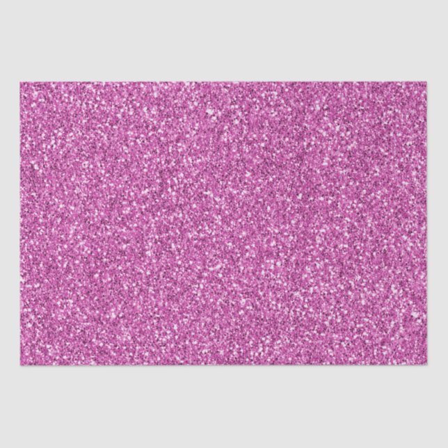 Hübsch Girly Pink Glitzer Sparkle Seidenpapier (Vorderseite)