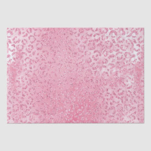 Hübsch Girly Sugar Pink Glitzer Leopard Seidenpapier