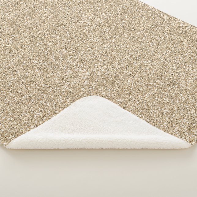 Hübsch Glam Gold Glitzer    Sherpadecke (3/4)