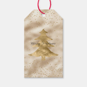Hübsch Glam Gold Sparkle Dots Weihnachtsbaum Geschenkanhänger