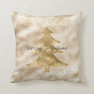 Hübsch Glam Gold Sparkle Dots Weihnachtsbaum Kissen
