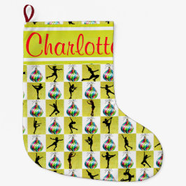 HÜBSCH GOLD CUSTOM SKATEN CHRISTMAS STRUMPF GROßER WEIHNACHTSSTRUMPF