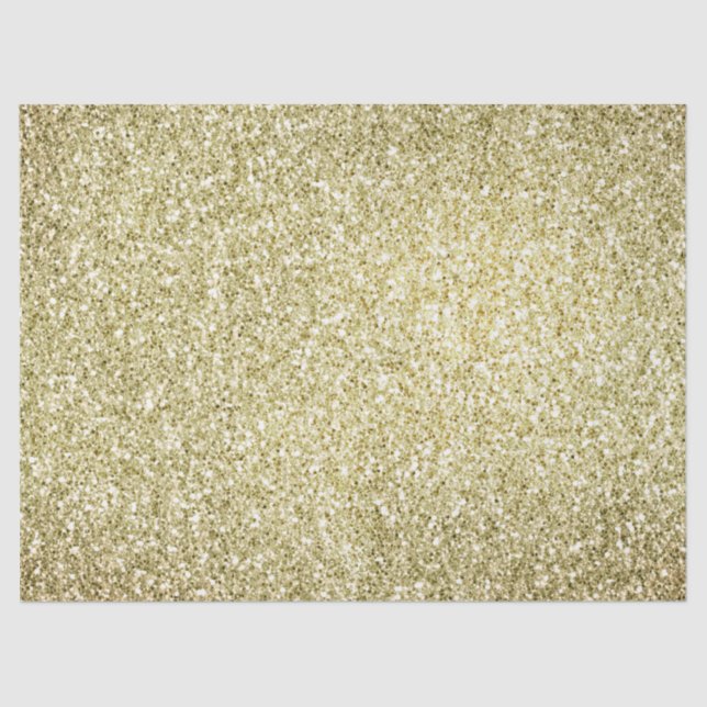 Hübsch Gold Glitzy Glitzer  Seidenpapier (Vorderseite)