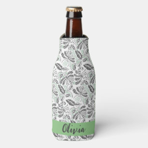 Hübsch Green Gray Summertime Batik Flaschenkühler