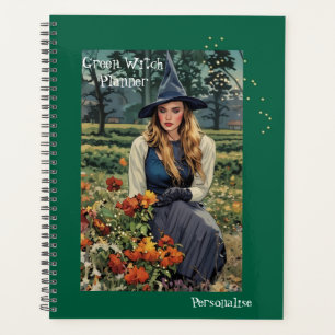 Hübsch Green Hexe Personalisierte Zeitschrift Planer