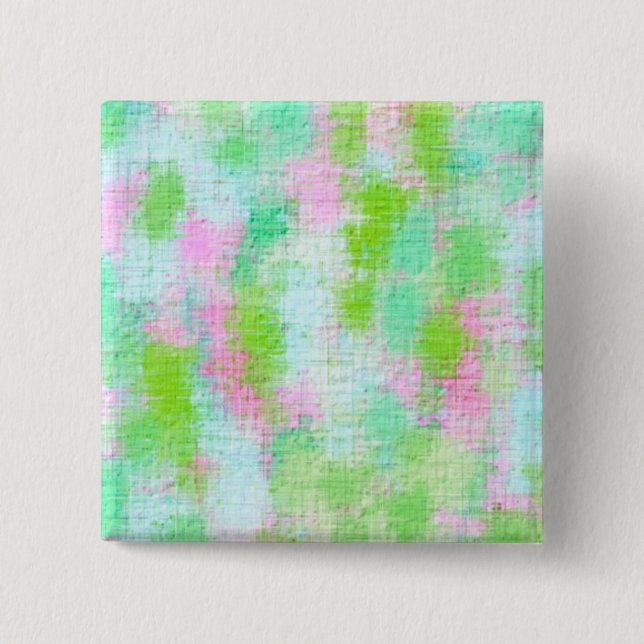 HÜBSCH GREEN MODERN ABSTRAKT BUTTON (Vorderseite)
