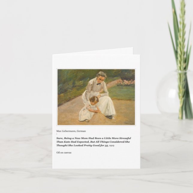 HÜBSCH GUT FÜR DIE 35 MUTTER-TAGESKARTE KARTE (Vorderseite)